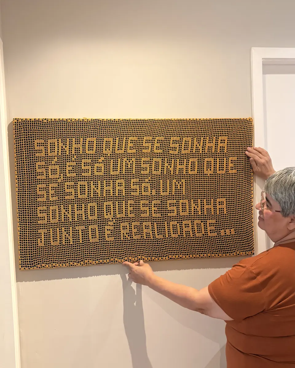 Quadro com a frase "Sonho que se sonha junto é realidade"